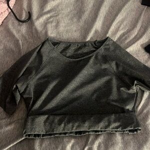 a athletic wear crop top, a medium. only wore once.